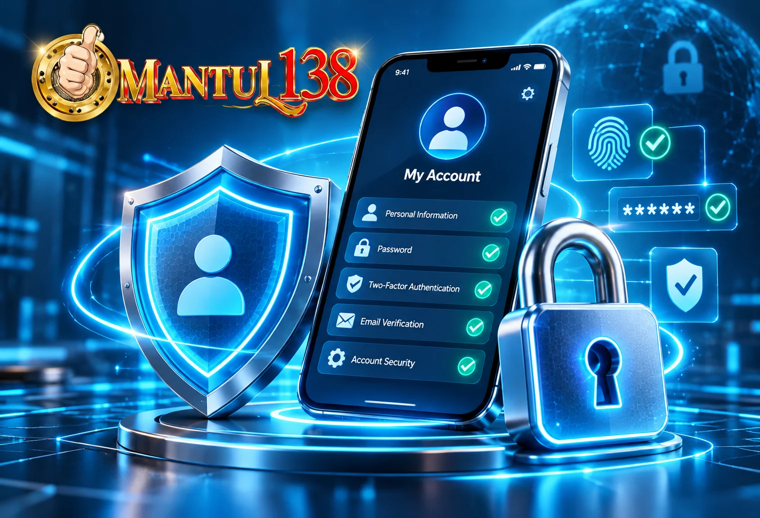 Ilustrasi pemeriksaan keamanan aplikasi MANTUL138 pada smartphone Android