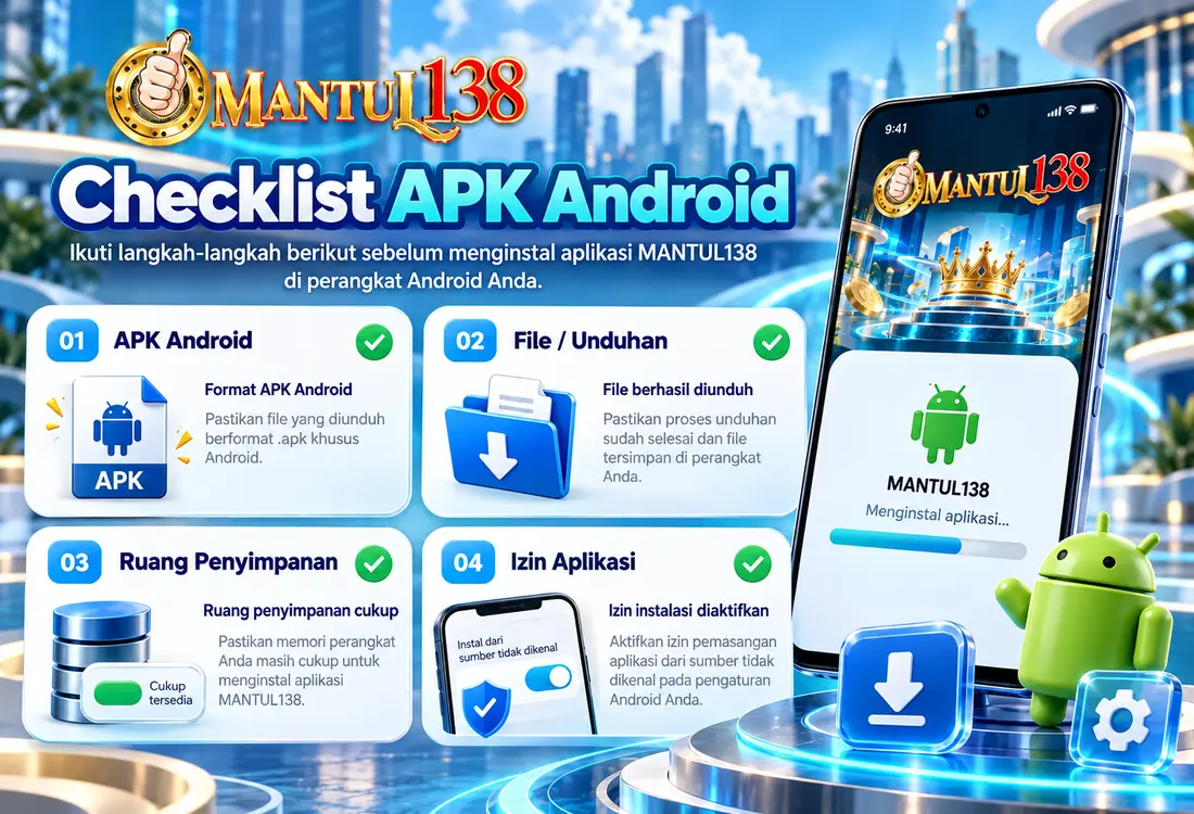 Ilustrasi identitas brand MANTUL138 pada ekosistem mobile