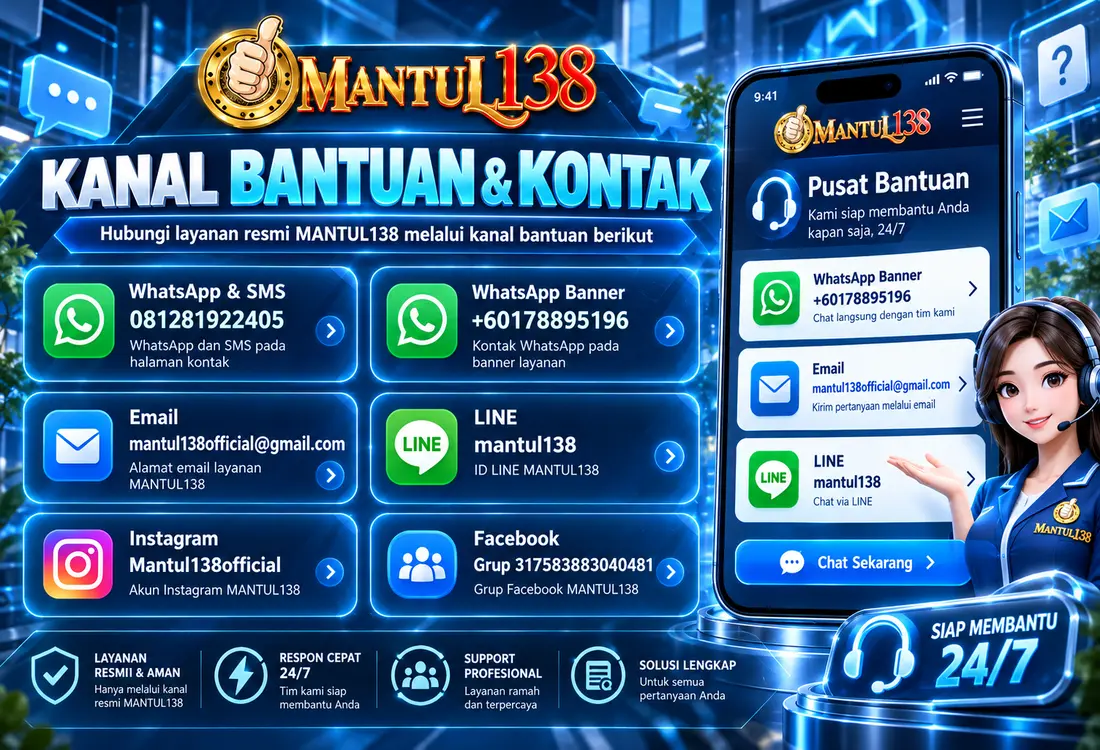Ilustrasi bantuan transaksi mobile MANTUL138